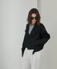 Oyy Crop Double Trench_Black