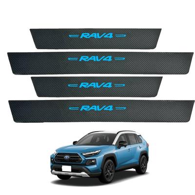 Toyota RAV4 XA50 serisi eşik koruyucu Nisan 2019 uyumlu tüm RAV4 koruyucu sticker yan basamak yan basamak altın folyo sıcak baskı ile uyumlu
