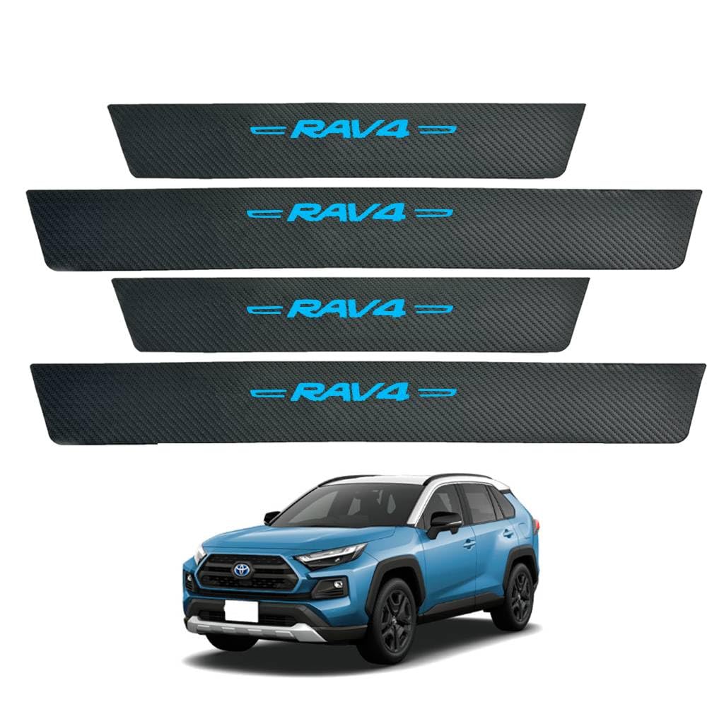 

Совместим с Toyota RAV4 серии XA50 накладка апреля 2019 года совместима со всеми RAV4 защитная наклейка боковая подножка боковая подножка горячее тиснение золотой фольгой синий