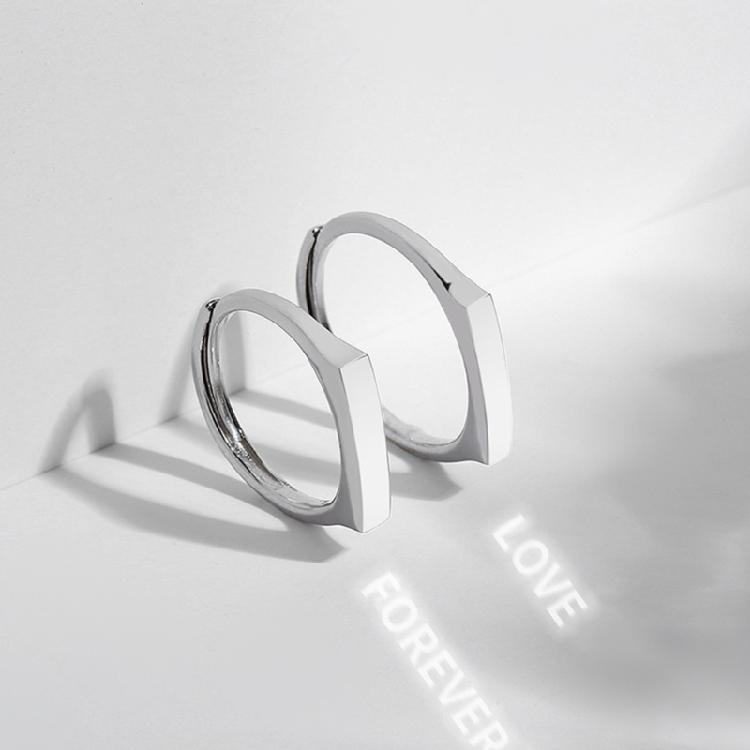 Einzigartige verstellbare Partnerringe für Sie und Ihn, Sterling Silber, verstellbare Projektionsringe für Jahrestagsgeschenke