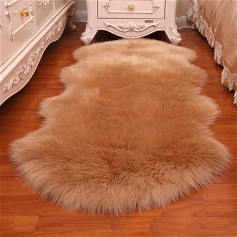 European-style Imitation Wool Carpet Living Room Plush Sofa Bay Window Cushion Bedside Blanket Coffee Table Plush Window Decoration