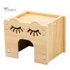 Hamster Platform Villa Double Layer Harmless Pet Toy Solid Wood Dwarf Hamsters House Climbing Play Hut Chews for Home