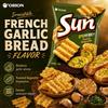 Orion Wavy Corn Chips French Garlic Bread Flavor 70g french‑garlic‑flavor crispy corn snacks