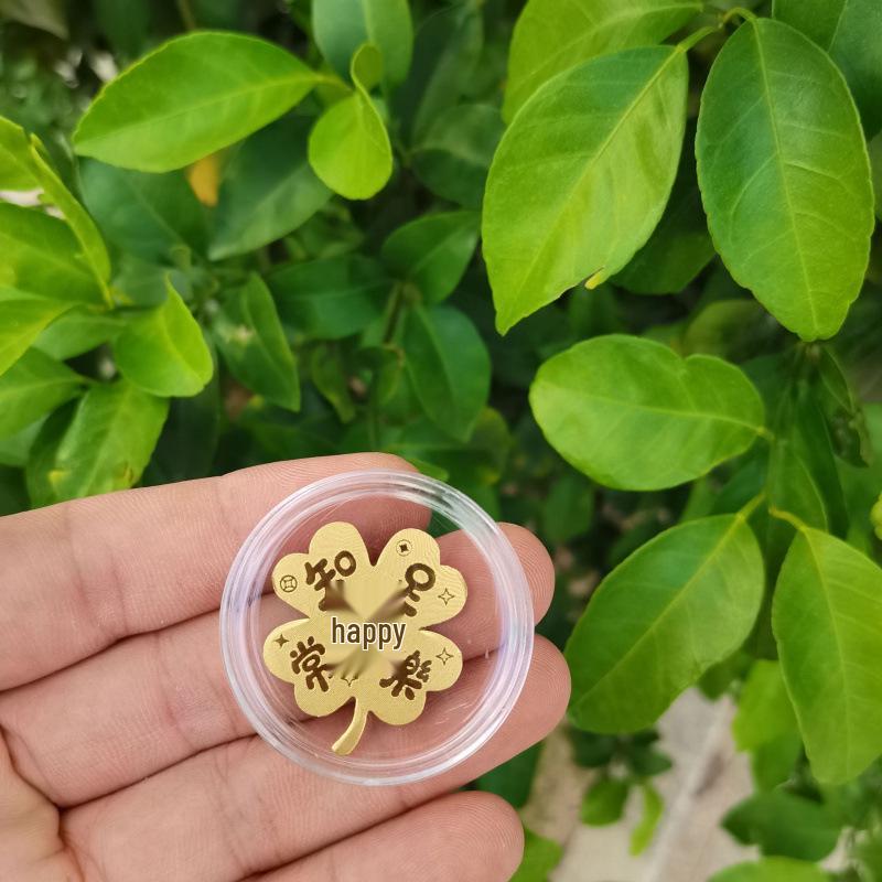 Gold 999 Leaf Phone Sticker: Wealth-Attracting Back Sticker, Ideal Birthday Gift