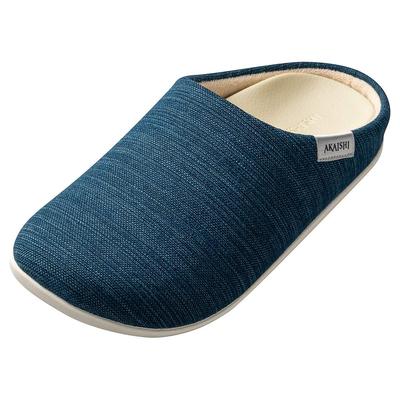 AKAISHI Official Arch Fitter 608 Room Shoes Room Shoes for Men and For Collapsed Arches (M (23.0-23.5cm), Navy) Slippers, Women,