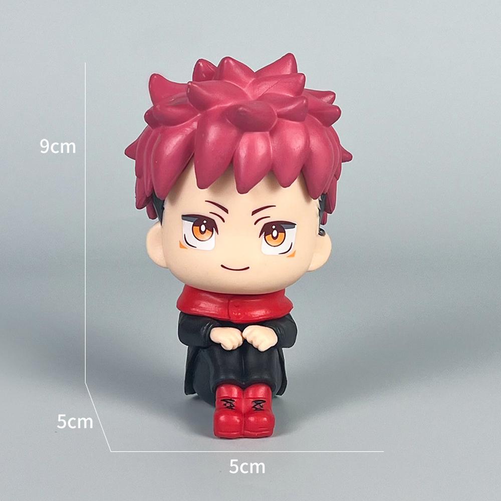 9cm Anime Jujutsu Kaisen Figure Itadori Yuji Gojo Satori Fushiguro Megumi Kugisaki Kawaii Toy Car Decoration PVC Model Gift