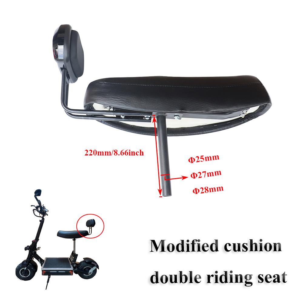 Electric Scooter Modified Cushion Double Riding Seat Suitable Backrest Bracket for 10inch 8 Inch Electric Scooter Accessories