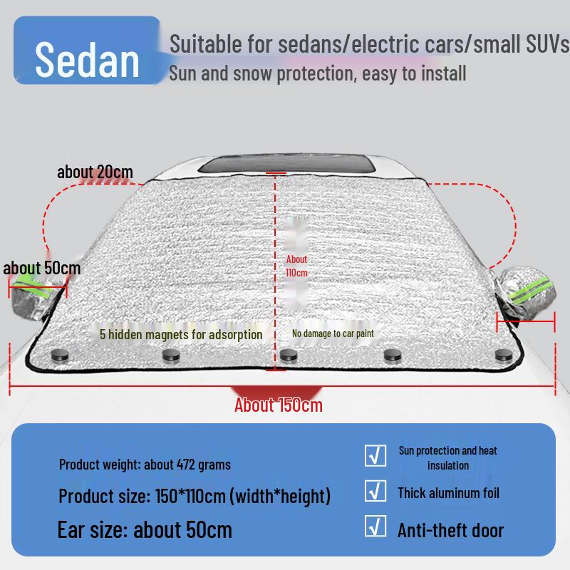 Thickened Front Windshield Sunshade with Heat Insulation