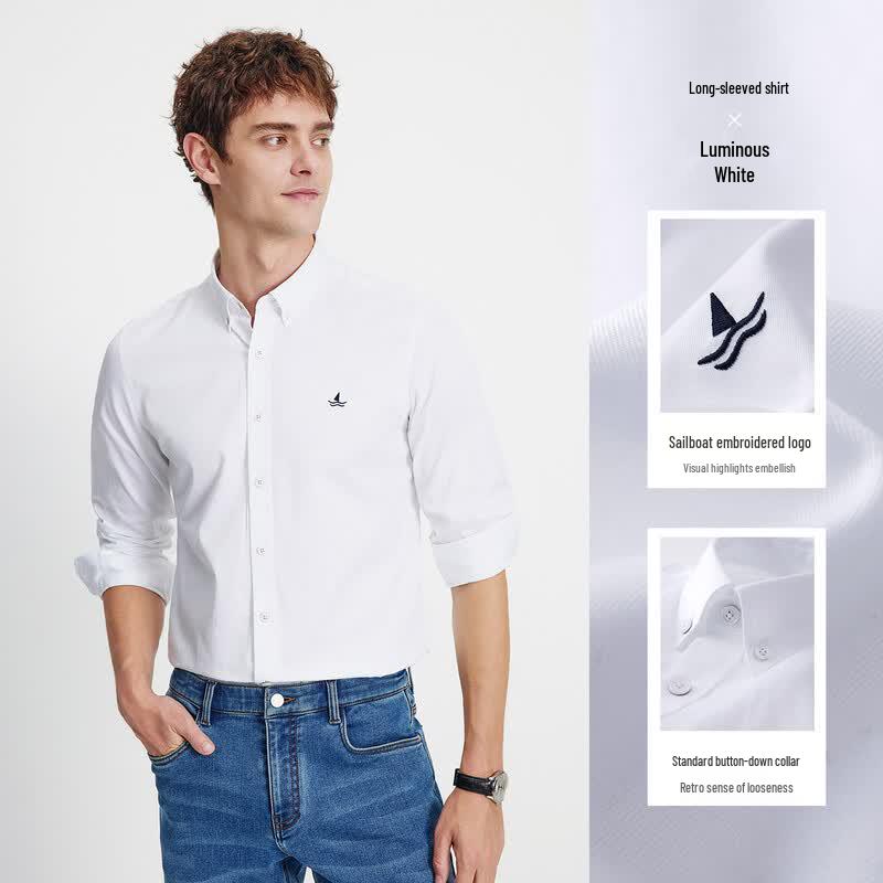 Navikair Men s Long Sleeve Commuter Shirt S/46