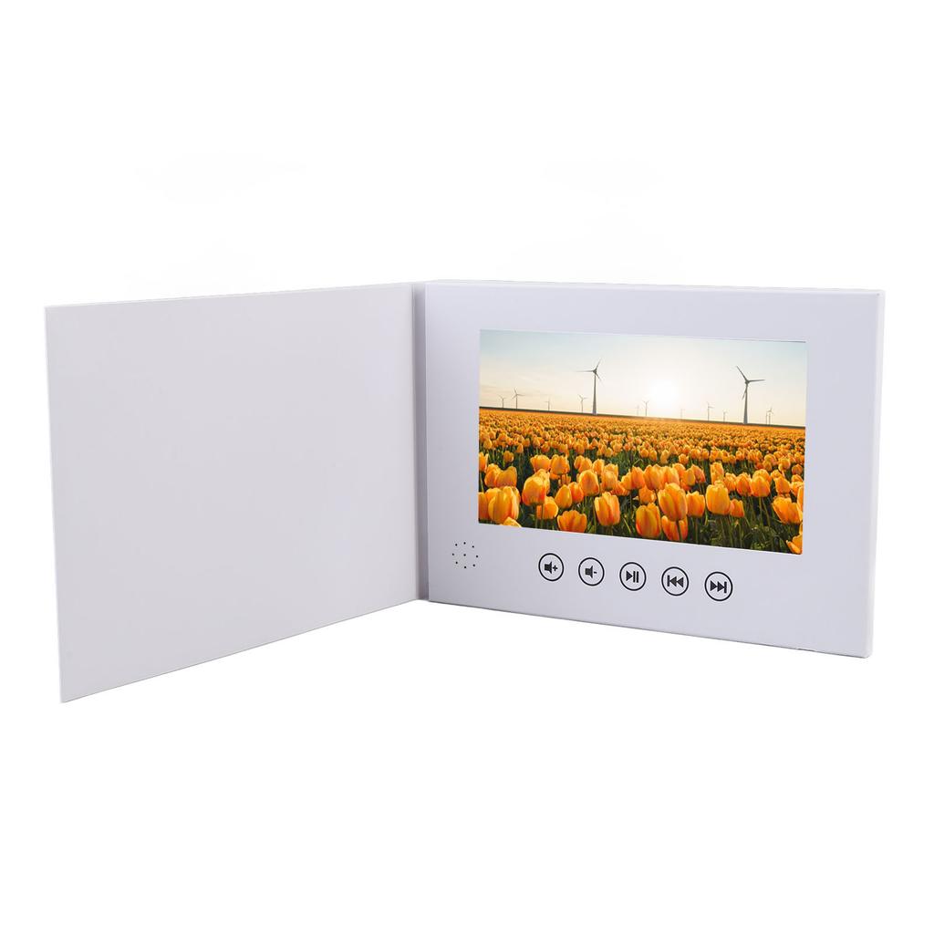 7 Inch Video Greeting Card Electronic Video Brochure LCD Screen Digital Brochure for Xmas Anniversary Special Occasions
