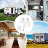 RV T-Style Door Holder Catch Entry Door Catch T-Shaped Entrance Latch With Screws Exterior Door Hold Hook & Keeper Versatile RV