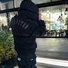 Trapstar Embroidered Hooded Puffer Jacket Winter Thick Loose Zip Up Coat Young Men