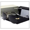 Polarized Sunglasses Men's Rimless Toad Glasses Sunglasses Driving Special Driving Glasses Metal Sunlight Glasses Women's Sunglasses