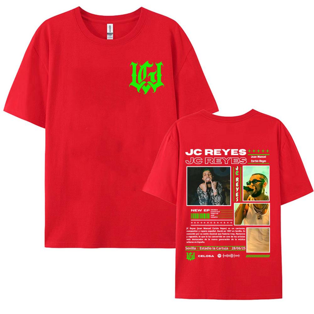 

Rapper Jc Reyes Music Album Tour 2025 Merch Tshirts for Men Hip Hop Street Pop Music T Shirts Unisex 100 Cotton Casual Tshirt S