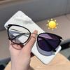 1 Pair of Women's Color Changing Simple Cat Eye Fashionable Sunglasses