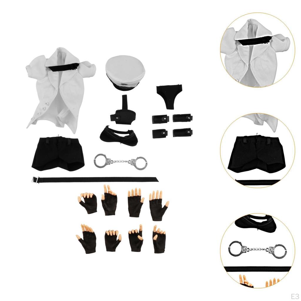 1/6 Scale Female Police Uniform Cosplay Clothes Model for 12" Action Figures
