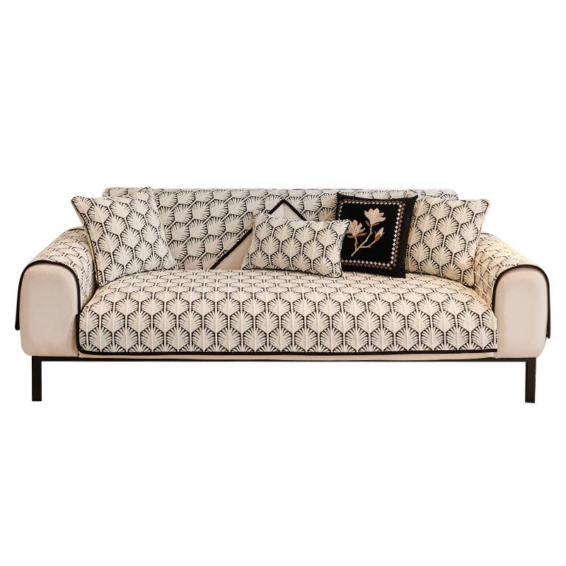 Modern Medieval Sofa Cushion Universal In All Seasons  New High-End Seat Cushion Fixed Non-Slip Cover Cover Cloth Towel