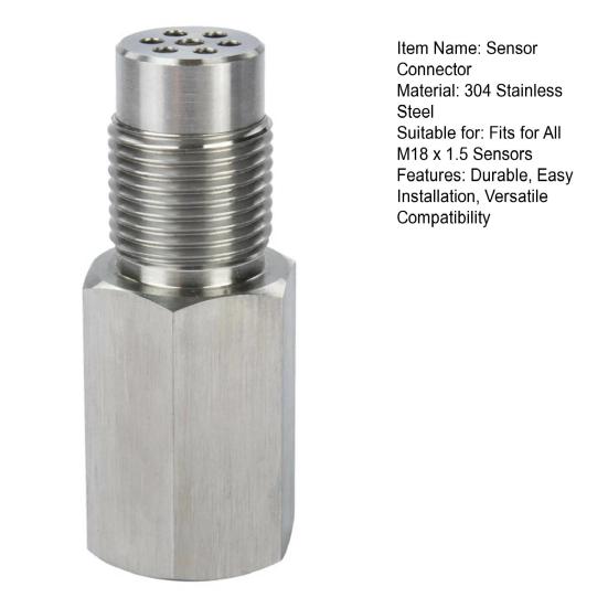 Sensor Connector M18 X 1.5 Easy Installation Rust Resistance Corrosion-Resistant Engine Various Car Models Sensor Connector Crack