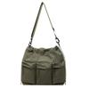 Large Capacity Drawstring Bag Women's Tote Bag Solid Color Shoulder Bag