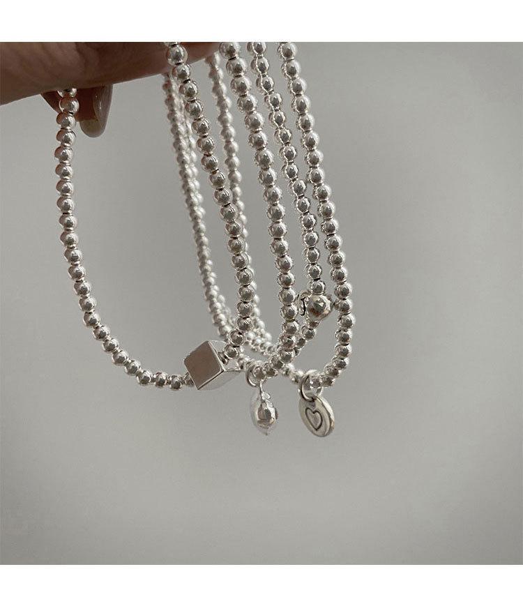 Korean Style Geometric Peach Heart Bracelet