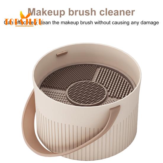 Tapete de limpieza de brochas de maquillaje en con soporte