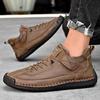 Handmade Split Leather Boots Men Shoes Comfortable Ankle Boots For Men Casual Shoes Large Size Tooling Shoes