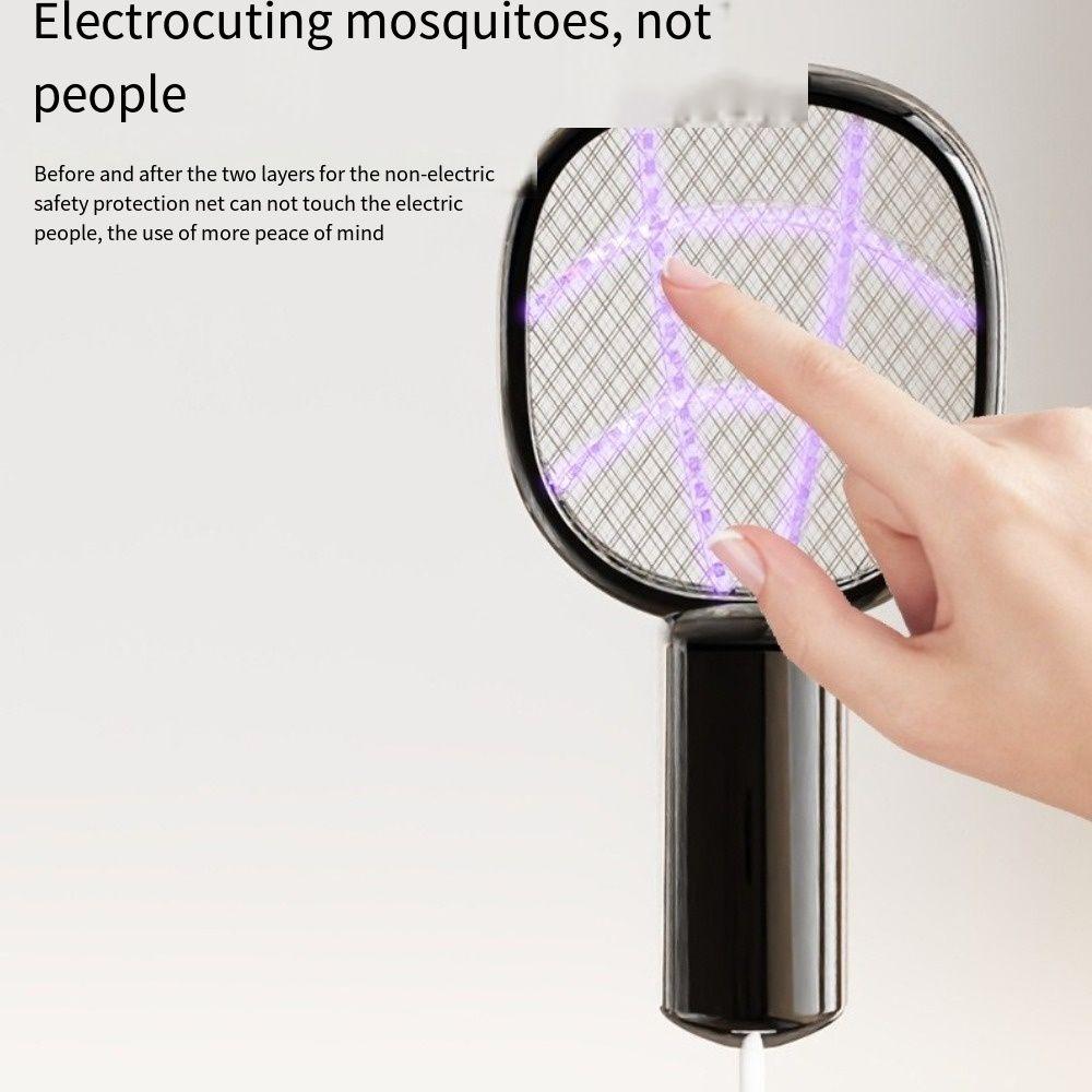 UV Light Mosquito Swatter Trap Electric Shock Insect Racket Durable Mosquito Killer Lamp  Bedroom