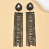 2PC Women's Fashion Copper Inlaid Claw Chain Exaggerated Water Drop Earrings Zircon Suitable for Date, Party, Festival Gifts-46