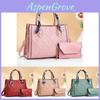 Luxurious Two Piece Set Stylish Handbag And Crossbody Bag For Women In Burgundy Khaki Green Black Pink And Yellow
