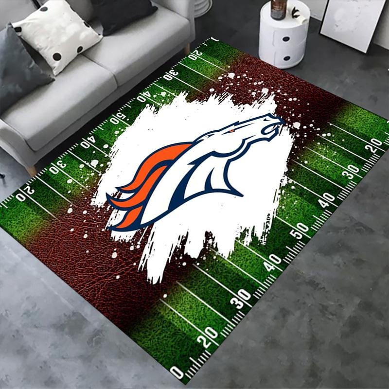Denver Broncos Carpet Rug for Living Room Bedroom Home Sofa Decoration,Kids Play Non-slip Floor Mat