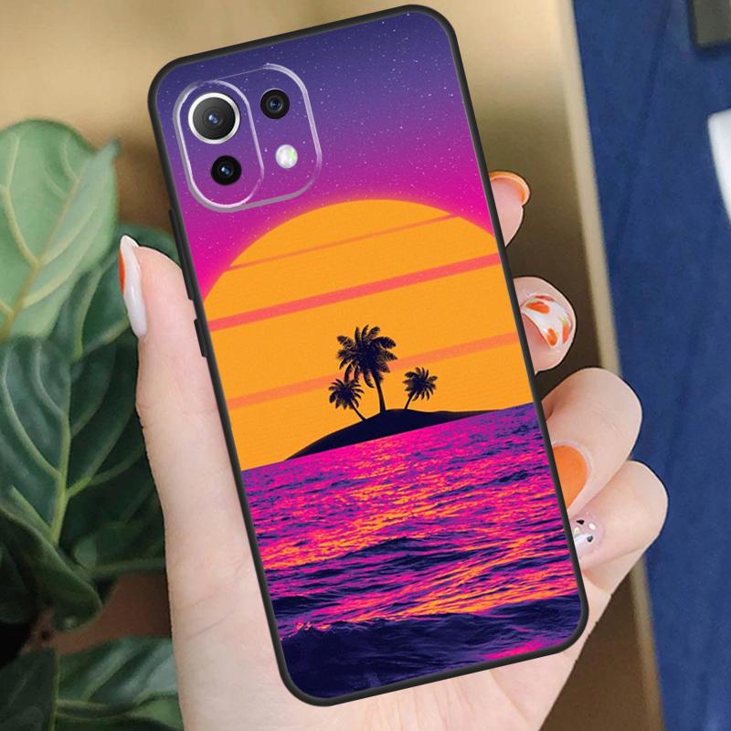 Synthwave 80's Retro Neon vaporwave Case For Xiaomi 17 Pro Max 14 15 Ultra 13T 14T 15T Pro POCO F8 F7 F5 F6 X5 X6 X7 Pro Coque