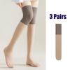 3Pair Summer Thin Anti-Snag Long Socks Women Over Knee Air Conditioning Cold Resistant Leg Skin Friendly Stockings