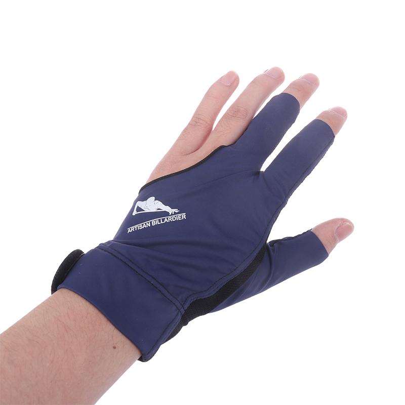 Billiards Glove Left Hand Three Finger Snooker Billiard Glove Non Slip Stickers Elasticity Billiard Training Gloves Accessories