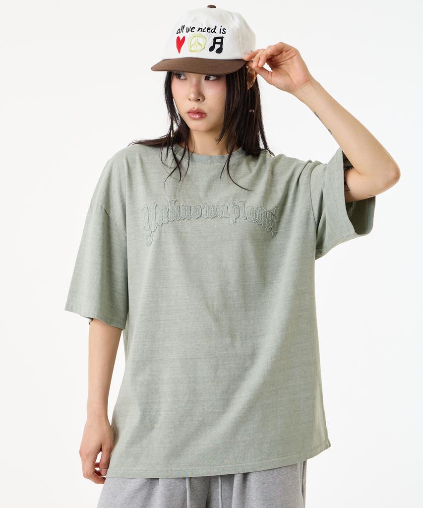 UNKNOWN PLANET Archive Washed Emblem Tea Olive
