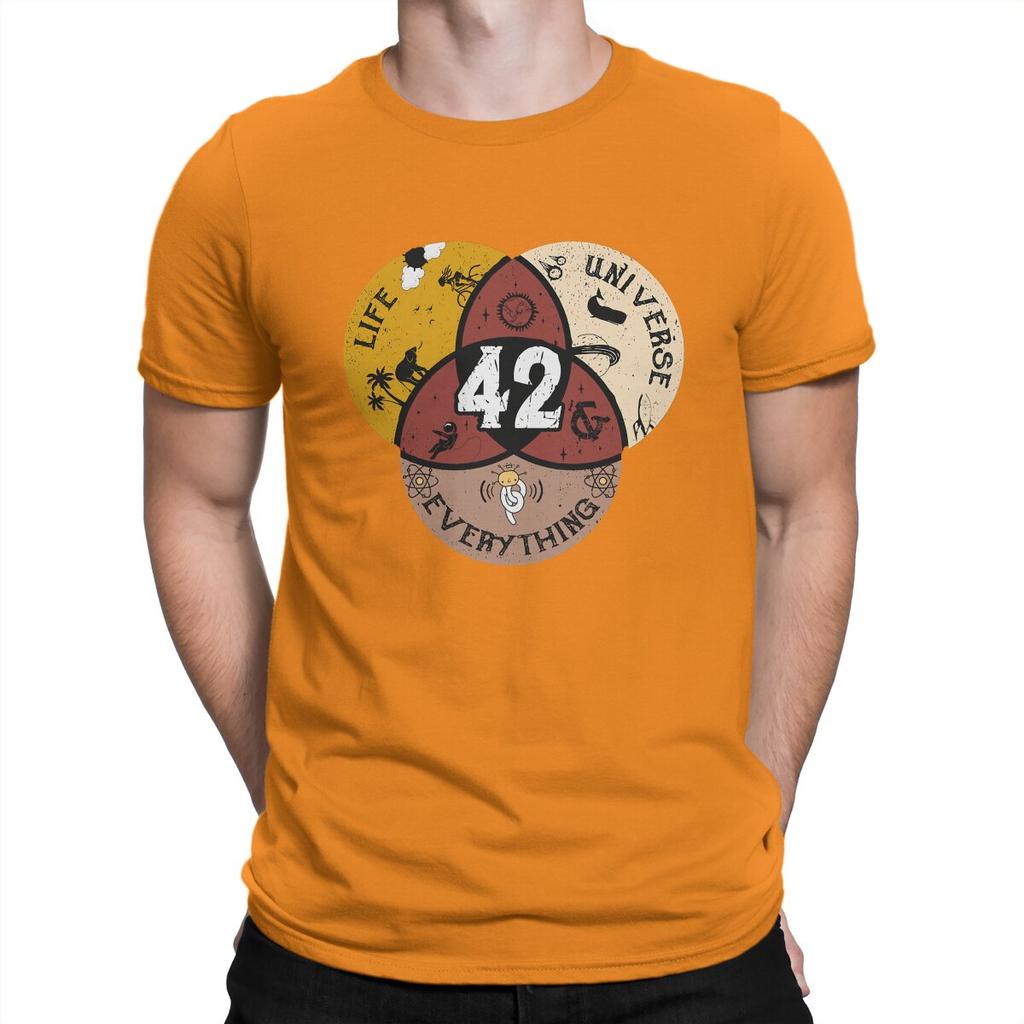 42 Life Universe and Everything Unique TShirt The Hitchhikers Guide To The Galaxy Film Casual T Shirt Summer Tshirt For Adult