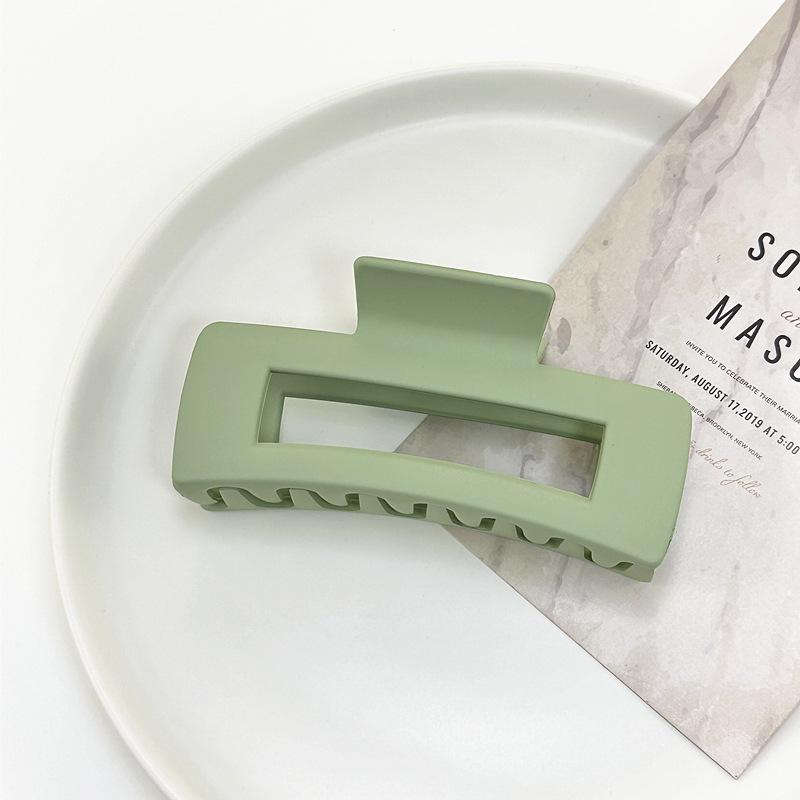 Matte Square Retro Acrylic Hair Claw Clip for Women