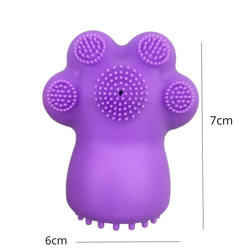 New Cat's Paw Silicone Facial Cleansing Brush Massage Brushes Portable Soft Sponge Face Cleanser Deep Pore Cleaning Makeup Tool