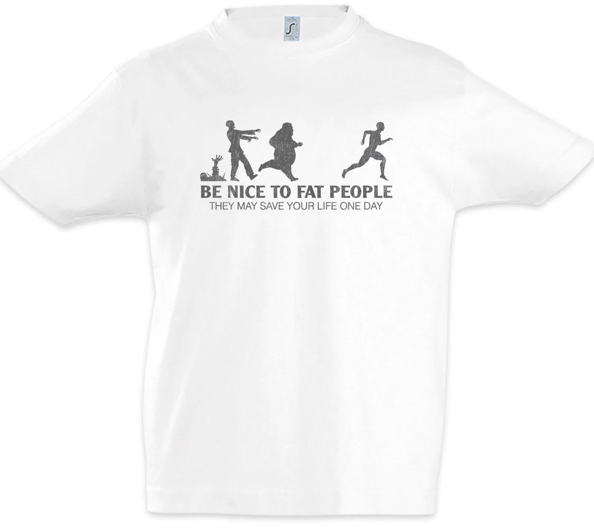Be Nice To Fat People II Kids Boys kids boys T-Shirt Fun Chubby Pride large heavy proud 100