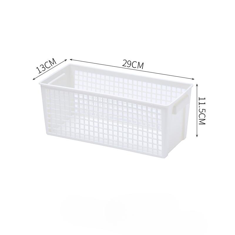 Desktop Storage Basket Large Capacity Snack Storage Hollow-out Rectangular Debris Multi-scene Handle Storage Basket