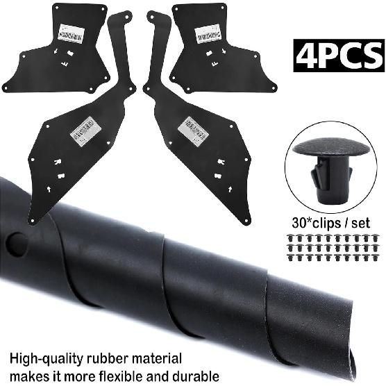 4PCS Splash Shields Compatible With Toyota Hilux Fortuner 2015-2024 Fender Liners Apron Guards Seal Protector 53885-KK020 53735-KK020 GUN125