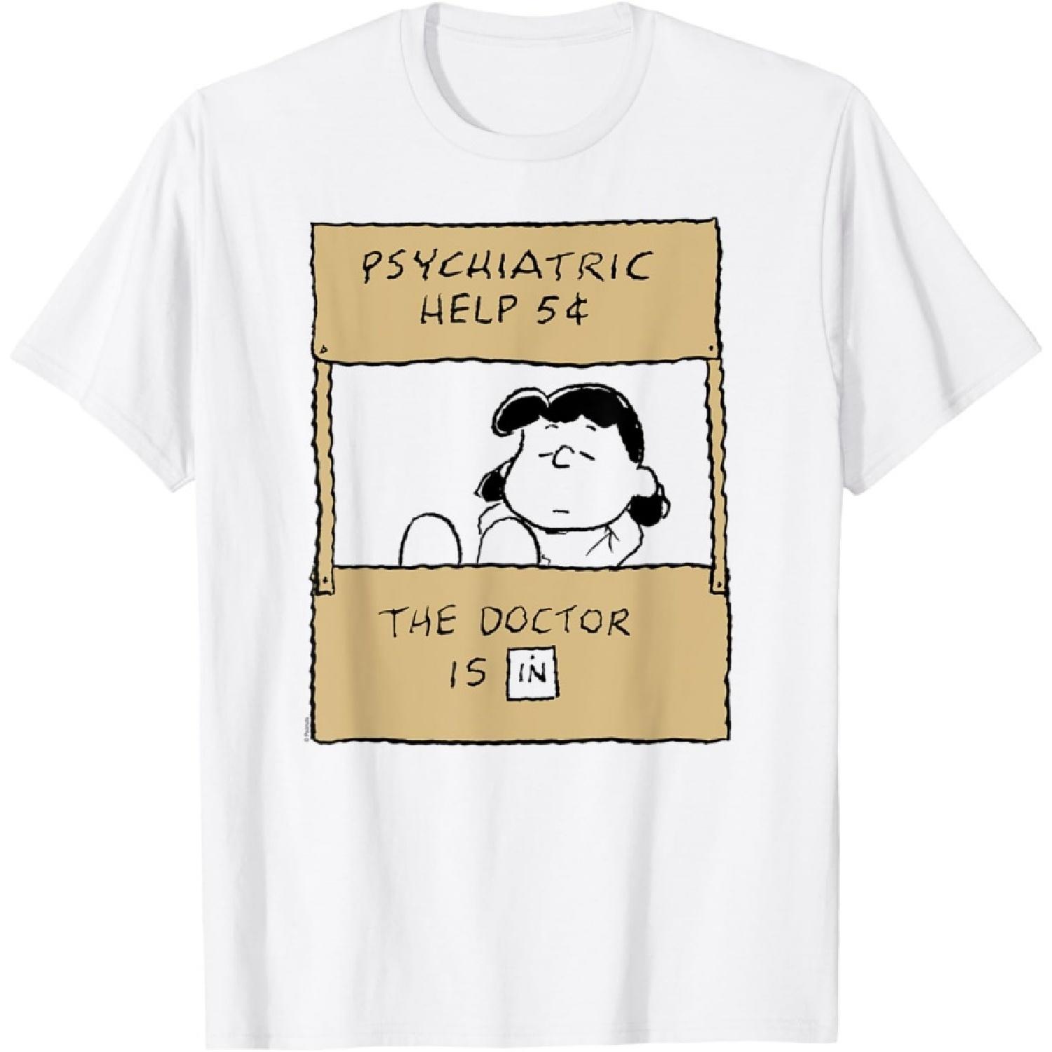 Peanuts - Lucy Doctor Is In T-Shirt XXXXXL белый