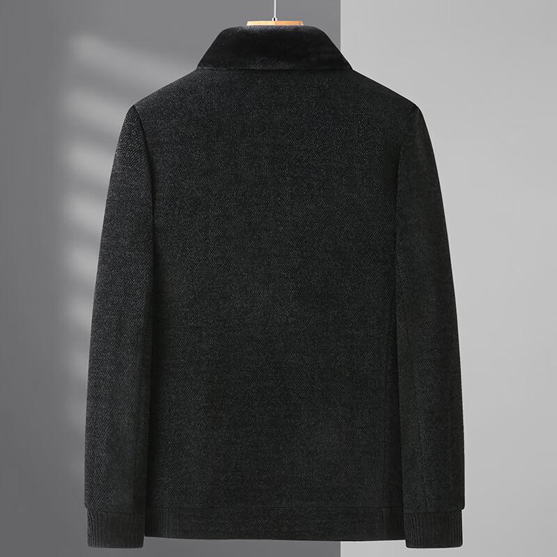 Dibinze Men's Plus Size Chenille Padded Jacket