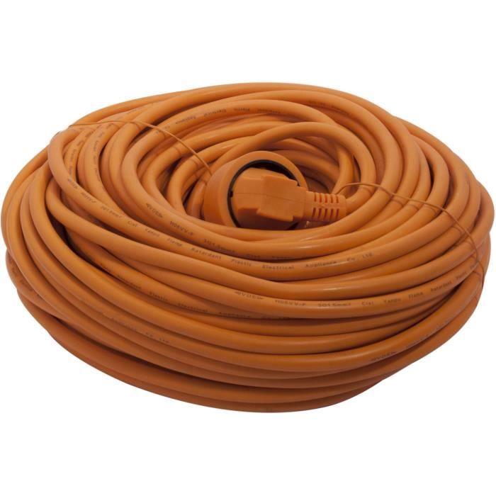 Extension - CHACON - HO5VVF - 3 X 1.5mm2 - 40 M - Orange (EN)