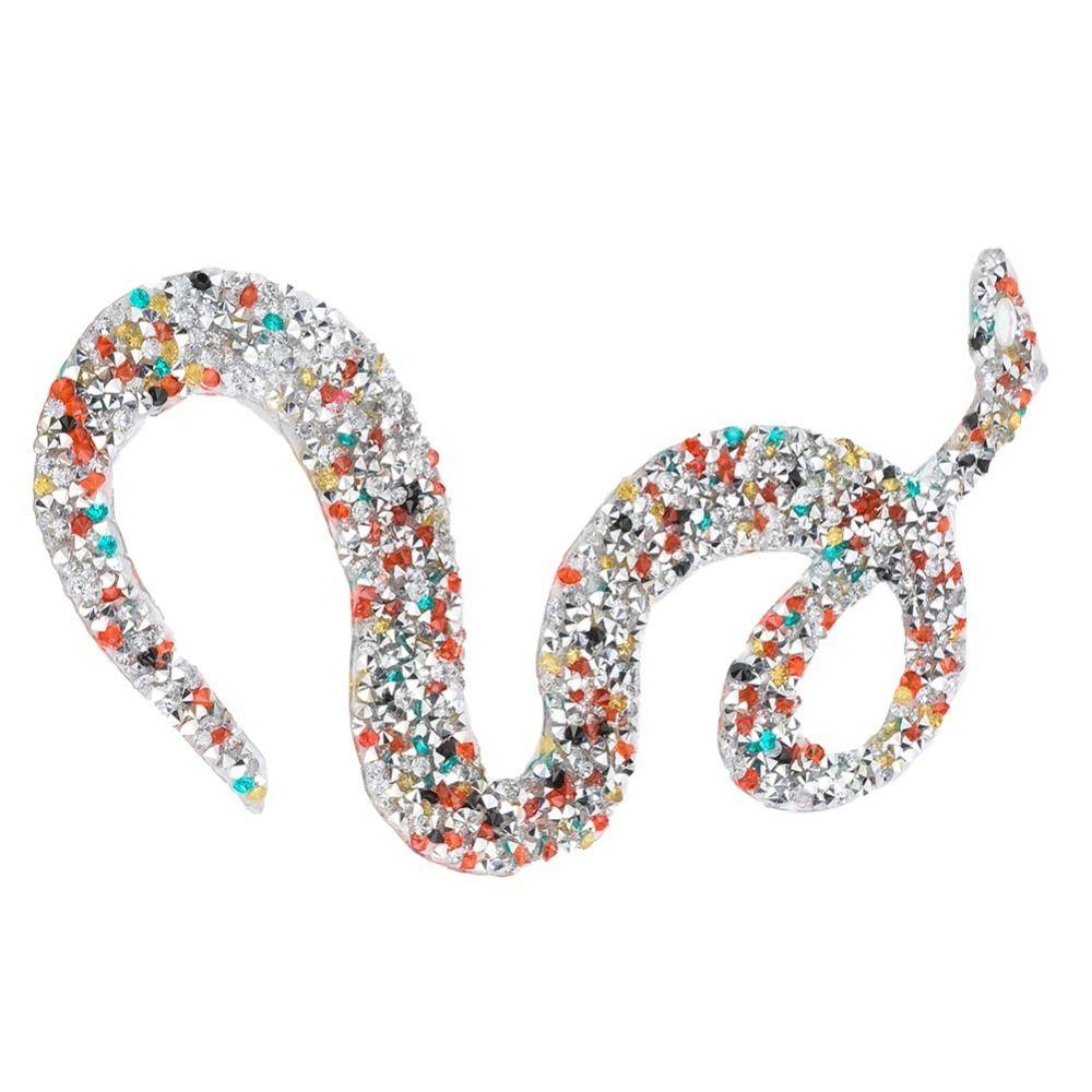 6pcs DIY Accessories Snake Shaped Trim Hot Fix Ribbon Mesh Wrap For Clothes Garments