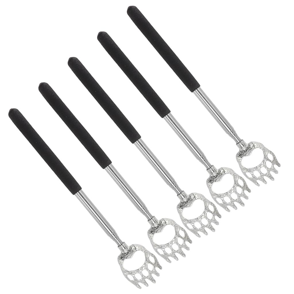 5Pcs Back Scratcher Telescopic Back Scratchers Stainless Steel for Head Body Arm