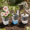 10pcs Self Watering Planter Mini 2-inch Self-priming Flower Pots With Drainage Holes Dry& Wet Separation Bottom Watering Pots