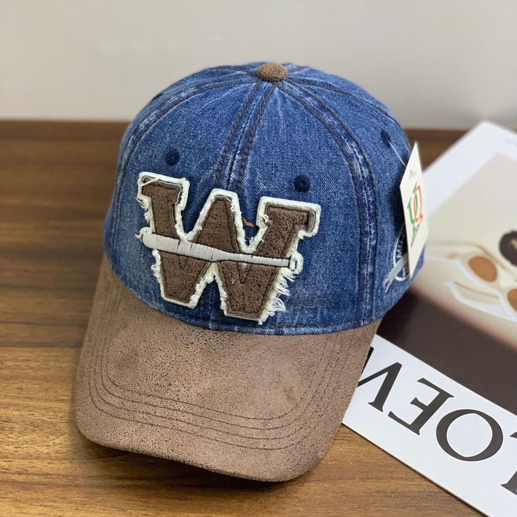 Unisex Washed Cotton Baseball Cap W Letter Embroidery Outdoor Casual Classic Hat for Women And Men