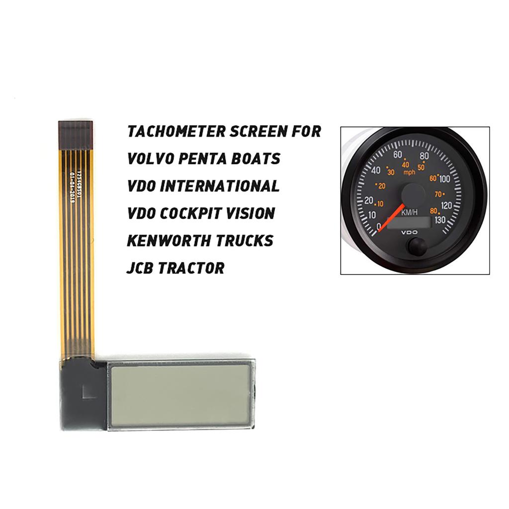VDO Tachometer LCD Screen for Kenworth Truck JCB Volvo Penta Boat Yanmar Marine Hour Meter Display Speedometer Pressure Gauge