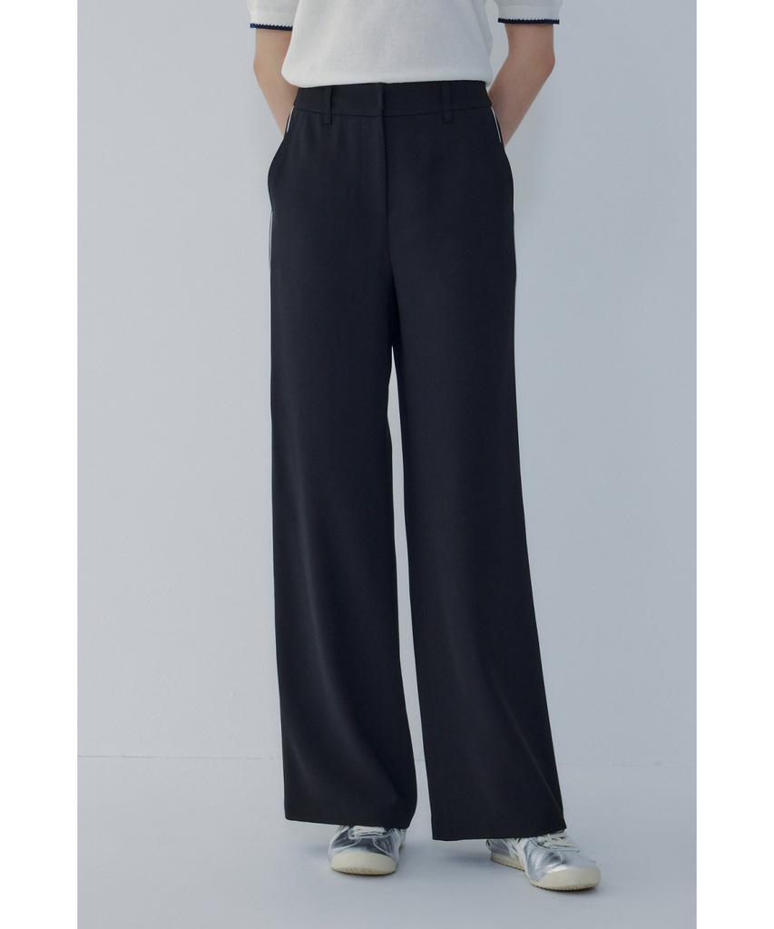 Bobeu Side Line Wide Pants_Black 7156230002