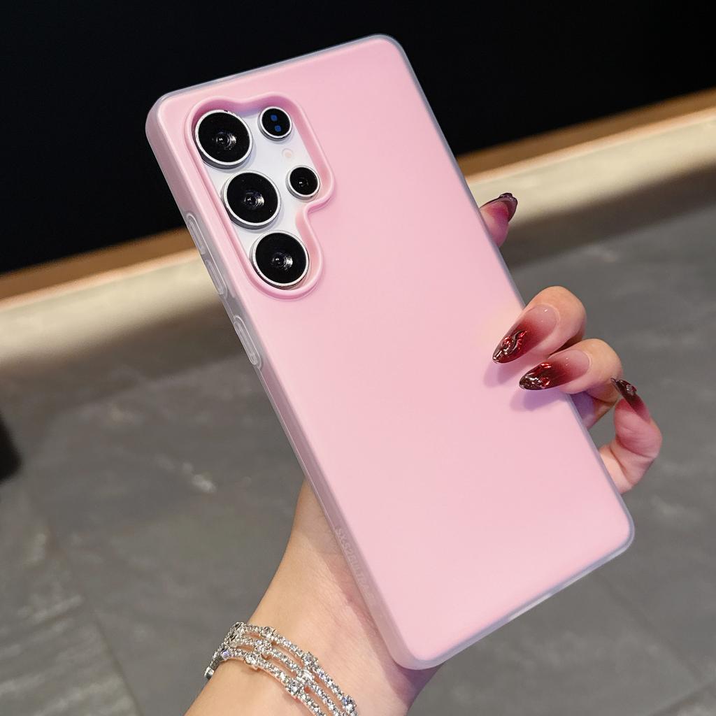 2-in-1 Candy Color Matte Jelly Hard Phone Case For Samsung S25 S24 S23 S22 Ultra Plus S25FE S24FE S23FE S21FE Shockproof Cover